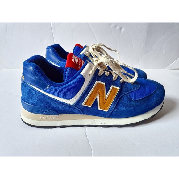 New Balance 574 U574HBG Mens Blue Suede Lace Up Sneakers Shoes Size 9 main image 8